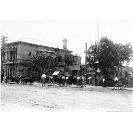 Fire at the Townsville Permanent Mutual Benefit Building and Investment Society, Flinders Street. 