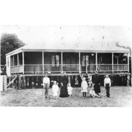 The Rasmussen farmhouse, Upper Ross, Townsville, ca.1890. 