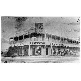 D. Winterbottom's Occidental Hotel, corner of Gill and Dean Streets, Charters Towers, 1899