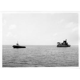 [The sinking of the Townsville Harbour Board dredge "Cleveland Bay", 6 April 1968]