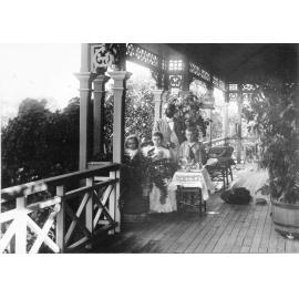 [Family group on the verandah of a Townsville home, ca.1900] 