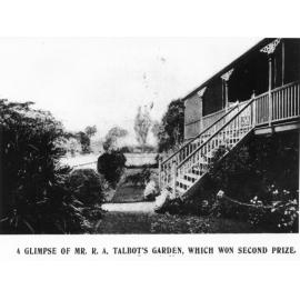Mr. R.A. Talbot's garden, Townsville, 1907. 