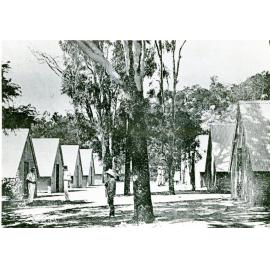 Butler's huts, Picnic Bay, Magnetic Island, rebuilt after the fire. 