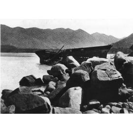 The remains of the ship Presto in Nelly Bay, Magnetic Island, February 1916. 