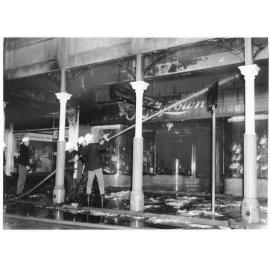Fire damage to the Kaytown Shoes store, Townsville, 26th July, 1969 