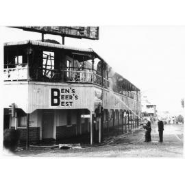 Fire at the Victoria Bridge Hotel, South Townsville. 