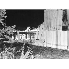 McLeans Furniture Factory on fire, Townsville. 