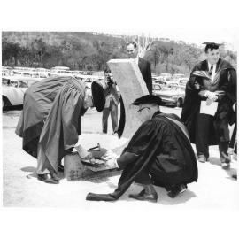 Ceremony to commemorate the initiation of construction on the permanent site of the University College of Townsville, Saturday 7 November, 1964. 