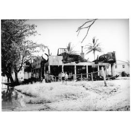 Fire damage to the Crown Hotel, Palmer Street, South Townsville. 