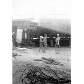 Cyclone damage to the Seaview Baths, Townsville, 1940 