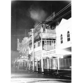 Fire at the Excelsior Hotel, Flinders Street East, Townsville. 