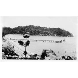 Boat leaving the jetty at Picnic Bay, Magnetic Island 