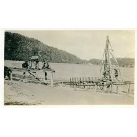 Construction of baths at Nelly Bay, Magnetic Island, 1933