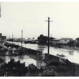 [Ninth Avenue, Railway Estate, Townsville, during the flood of March, 1946] 