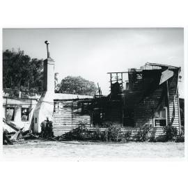 Fire damage to the Crown Hotel, corner of Palmer and Morehead Streets, South Townsville, 17th January, 1971