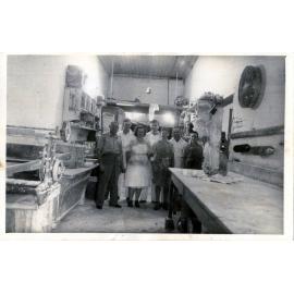 Staff in the kitchen area of the Kuranda Cafe, Flinders Street East, Townsville