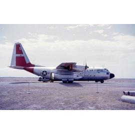 U.S. Air Force plane at Garbutt RAAF Base. Air Force week, Townsville, 1958