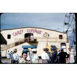 Sideshow alley, Townsville show, 1956