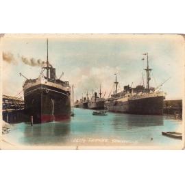 Ships at the jetty wharf, Townsville harbour