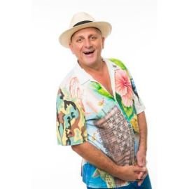 Steve Price, local identity and radio station 4TO morning announcer, Townsville, ca. 2016