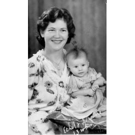 Ethel and Diane Ellisor (13 weeks), 1945 