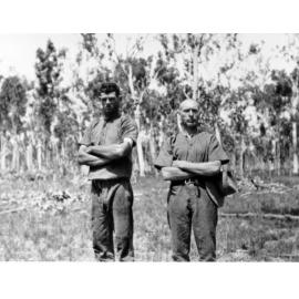 Arthur Kelso and Tom Shannon, at Gleeson's run, ca 1930 
