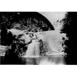 Little Crystal Creek under the road crossing, ca 1940 