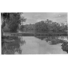 Cloncurry River during wet season, ca 1940 
