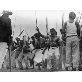 The movement of an Aboriginal corroboree at Palm Island, ca 1940 