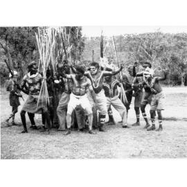 An Aboriginal corroboree at Palm Island, ca 1940 