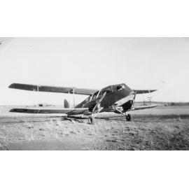 DH84 Dragon aircraft in airfield, ca 1940 