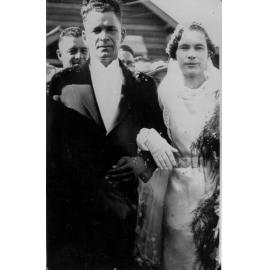 John and Annie Batze, wedding photographs, 1936 