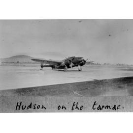 Hudson aircraft on airstrip, Garbutt, Townsville, ca 1940 