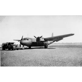 Transport aircraft "Douglas DC5", on airfield, ca 1940 
