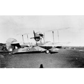 Aircraft, "Walrus", on airfield, ca 1940 