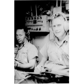 Dudley Ward inside Catalina aircraft, 1941 