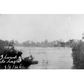 Ross River at the height of the flood, 3 March 1946 