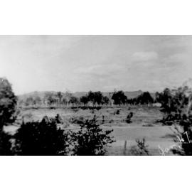 Looking from Laudham Park across Ross River towards the Pinnacles, January 1947 