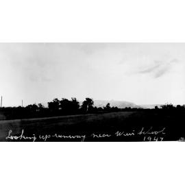 Runway near Black Weir School, Cranbrook, 1947