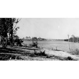 Looking down Black Weir, towards Castle Hill, 1947 