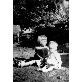 Dick and Dot Kelso's children, Sylvia and Max, 1949 