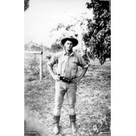 Dick Kelso at Laudham Park, Kelso family property, 1937 