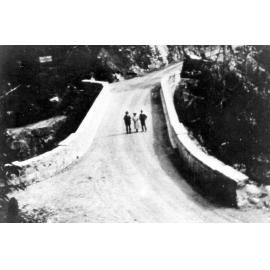 Mount Spec, inspection of Mount Spec Road bridge, 1932