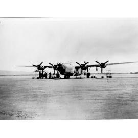 Liberator aircraft under repair, Garbutt Townsville, ca 1946 