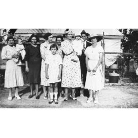 Batze family christening baby John Batze, ca 1938 