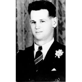 Arthur Kelso, best man at Dick and Dot Kelso' s wedding, ca 1943 