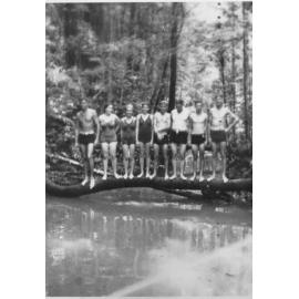 Swimmers at the swimming hole, Paluma, ca 1940 