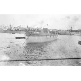 Oil fuel lighter in Townsville Harbour, n.d.