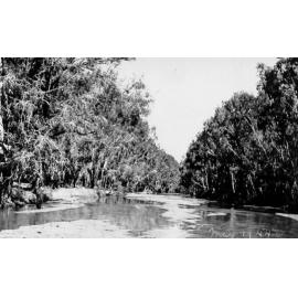 View of Ross River from crossing, ca 1944 