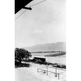The swimming enclosure, The Strand, Townsville, ca 1946 